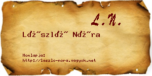 László Nóra névjegykártya